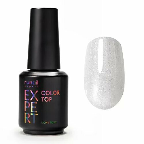 ruNail Expert, Top Color Non Sticky - Топ цветной №157 (18 мл)
