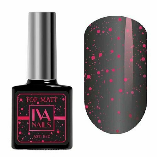 IVA nails, Топ матовый Asti Red 8ml