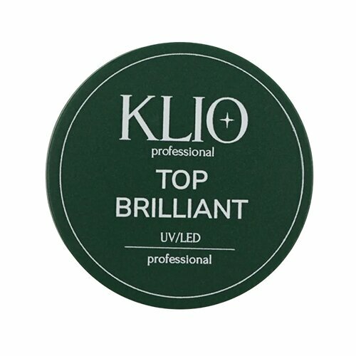 Klio Professional, Top Coat Brilliant - Топ без липкого слоя (с широким горлышком, 30 г.)