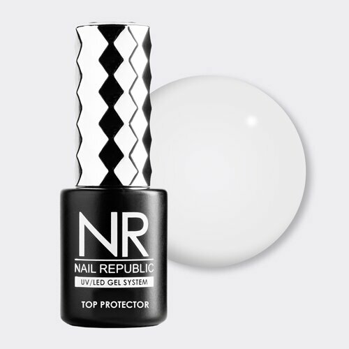 Nail Republic, Color Top Protector Milk - Камуфлирующий топ c UV фильтром без л/с №26 (10 мл)