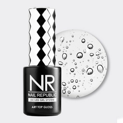 Nail Republic, Art Top Water Drop - Топ для объемного дизайна без л/с (Step 2, 10 мл)