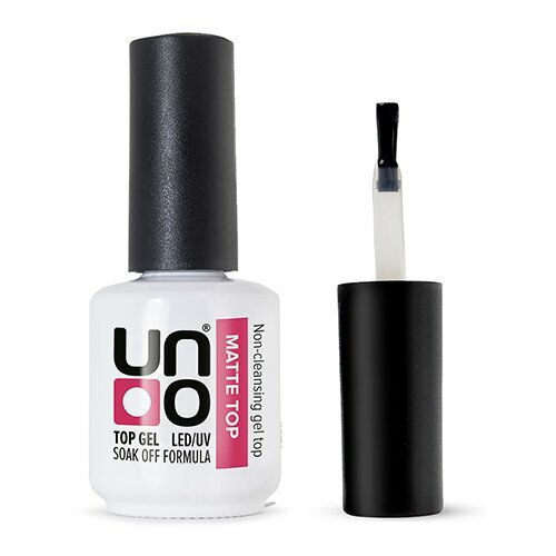 Uno, Matte Top - Матовое верхнее покрытие для гель-лака без липкого слоя (16 г.)