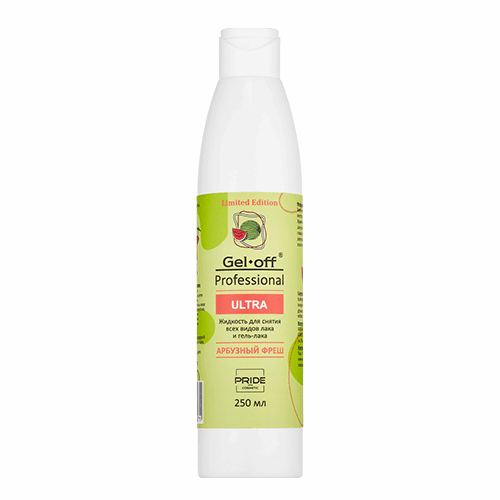 Gel-off, Ultra Professional - Жидкость для снятия лака и гель-лака Арбузный Фреш (250 мл)